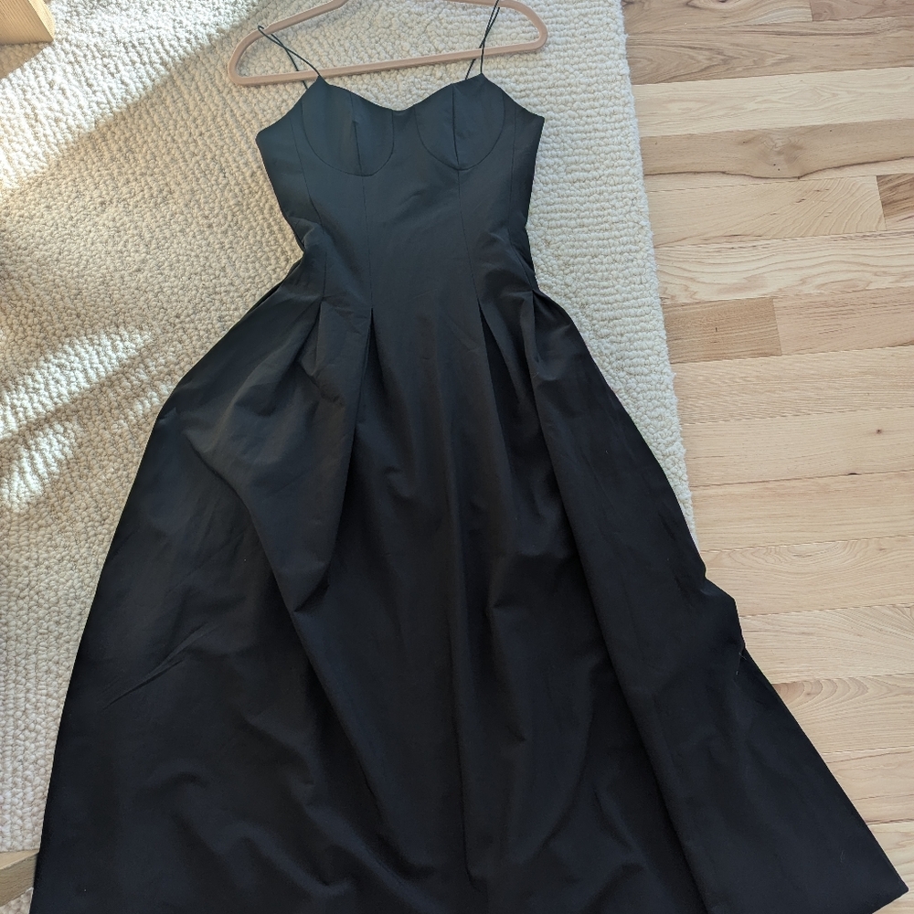 Commense Strapless Black Dress